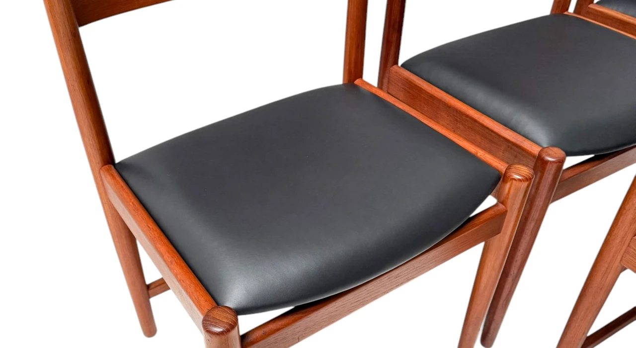 Four Mid-Century Modern Dining Room Chairs by Kurt Østervig for Sibast, 1960s